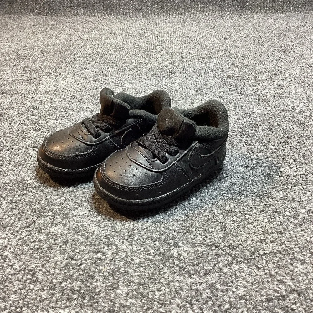 Nike Air Force 1 One Crib Style Soft (CB) Triple Black 4C Infant CK2201-001